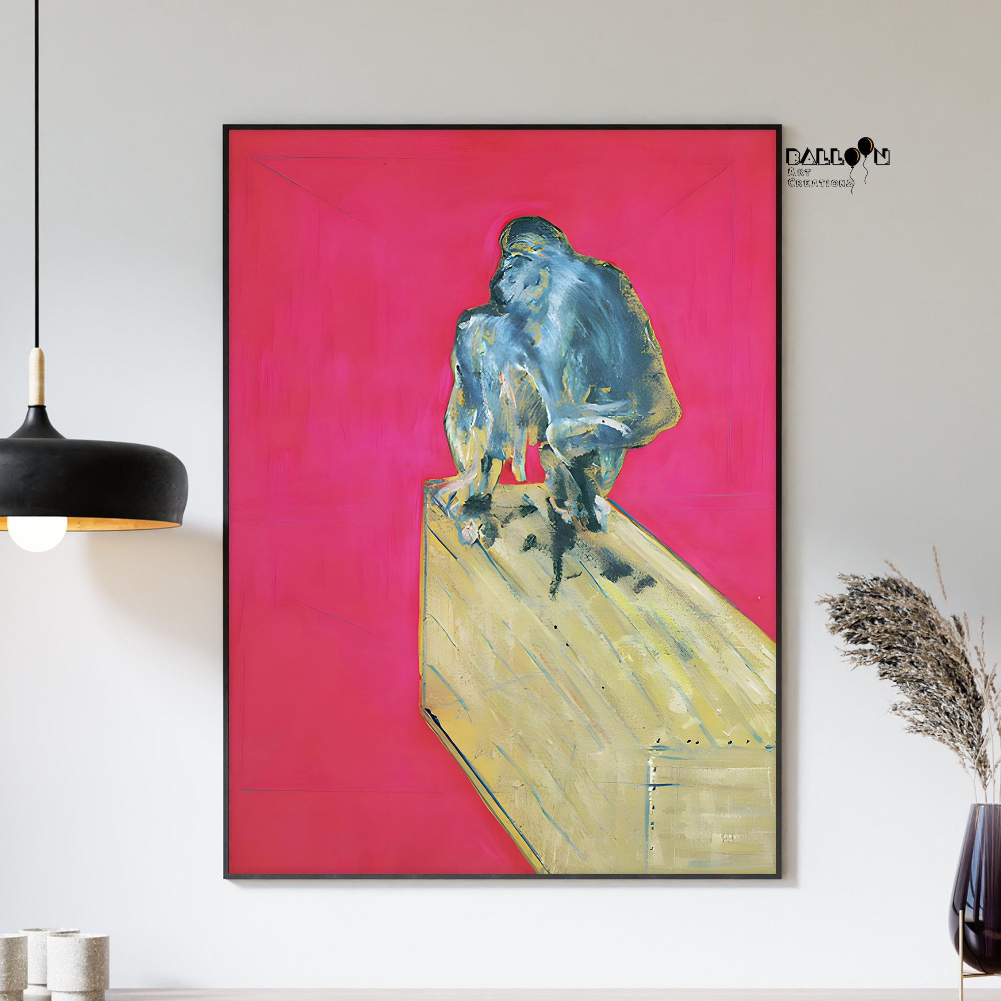 フランシスベーコン　A2サイズポスター　ゴールド額縁　Francis Bacon フランシスベーコン A2サイズポスター ゴールド額縁 Francis