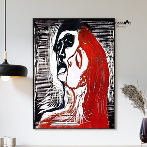 Edvard Munch, Man and Woman I, 1905, Edvard Munch Poster, Munch Wall Poster, Landscape Poster, Exhibition Print, Portrait Art