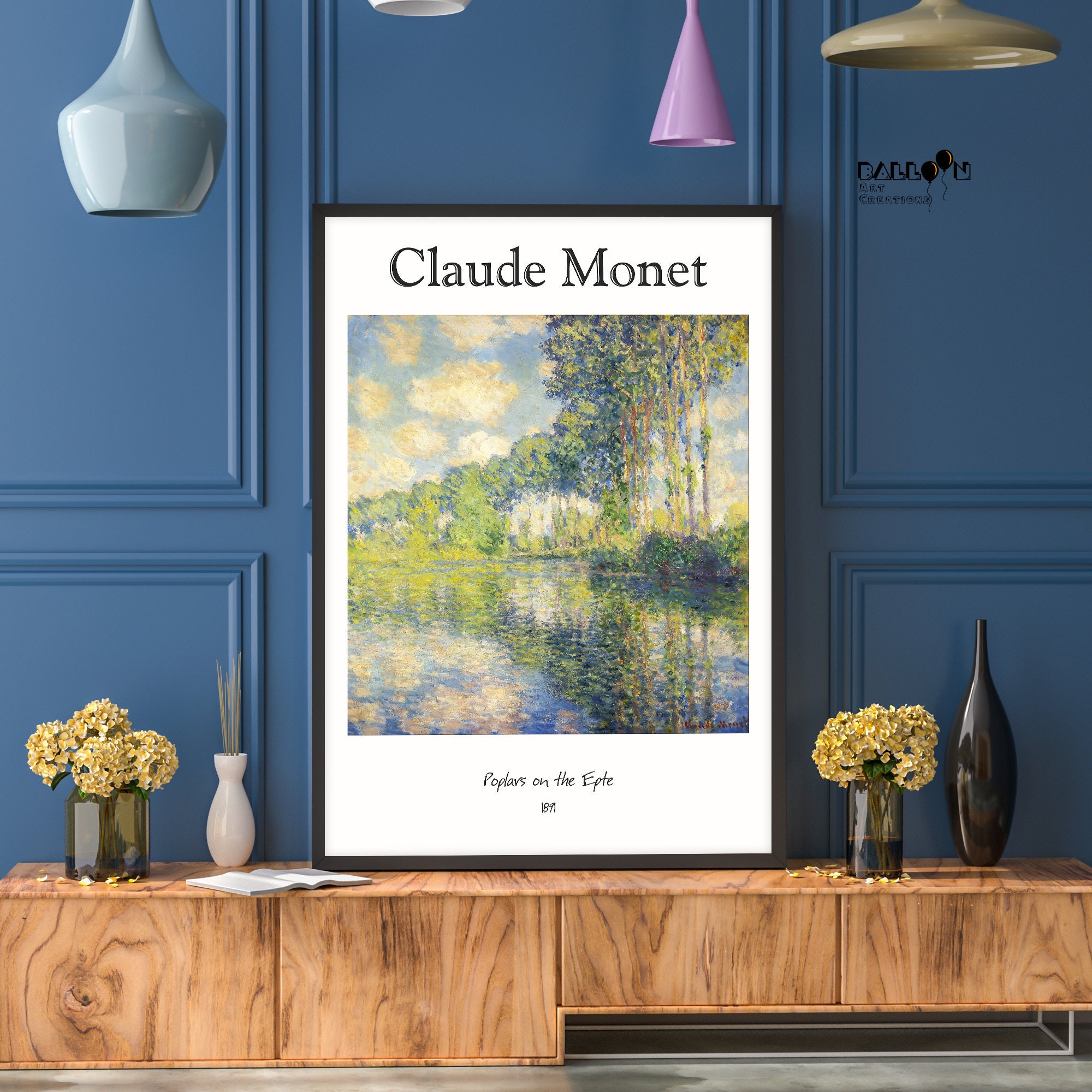 Poster/Tableau Claude Monet – Peupliers, Reproduction Sur Toile Ou Papier