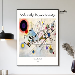 Wassily Kandinsky, Composition No.8, 1923, Kandinsky Poster, Expressionist Art, Home Wall Art, Modern Art Print, Gift Idea, Abstract Art
