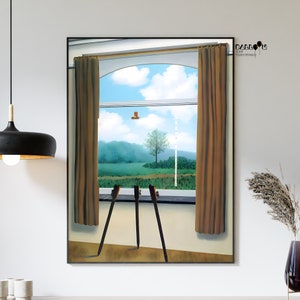René Magritte, A Condição Humana, 1933, Pôster de René Magritte, Arte Surrealista, Arte de Parede Moderna, Decoração de Parede para Casa, Impressão de Magritte