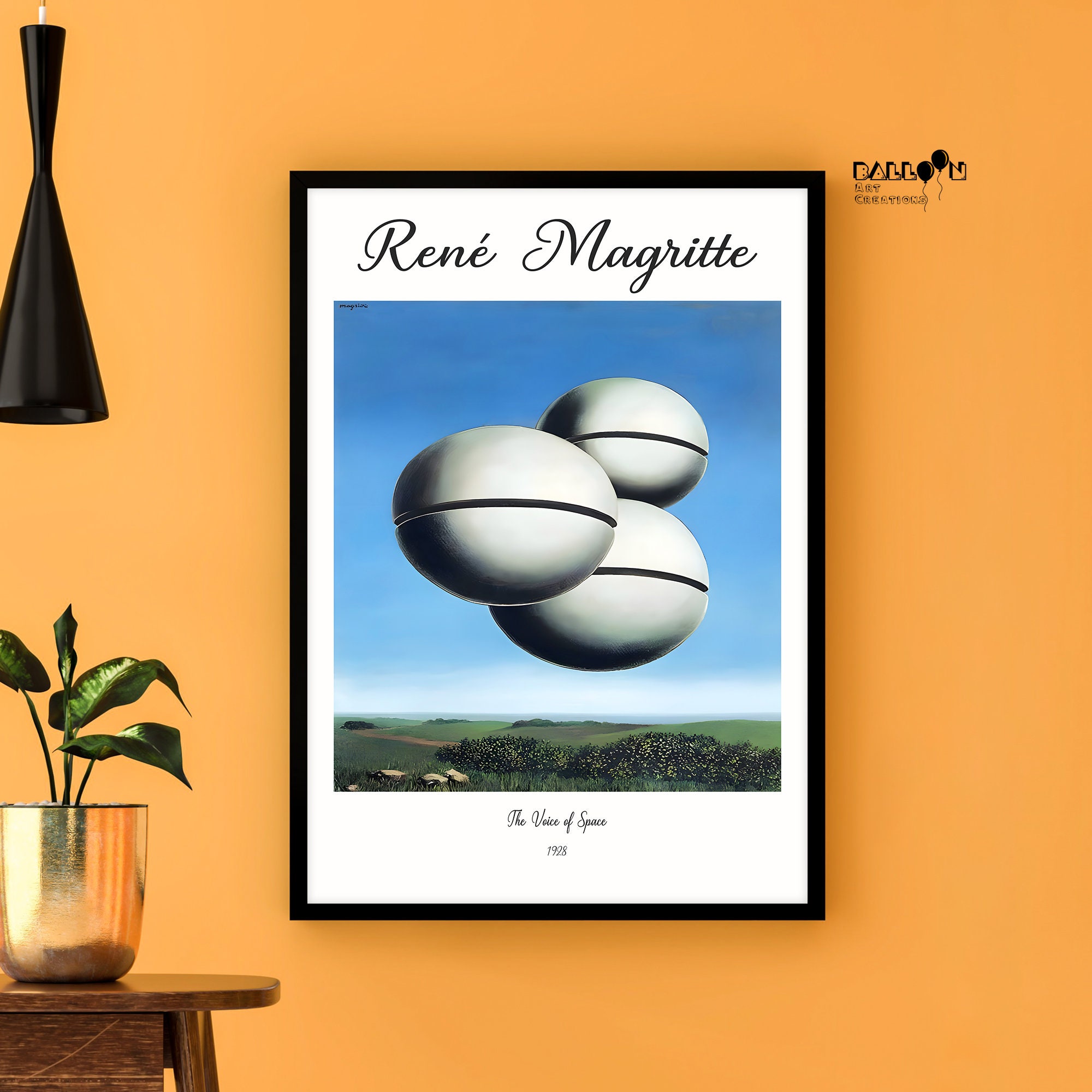 Rene Magritte, the Voice of Space, 1928, Magritte Poster