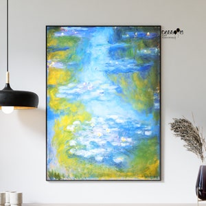Claude Monet, Water Lilies, 1907, Claude Monet Poster, Impressionist Art, Home Wall Art, Sea Print, Exhibition Poster , Landscape Art