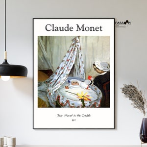 Claude Monet, Jean Monet In The Craddle, 1867, Claude Monet Print, Impressionist Art, Winter Wall Art, Home Wall Decor, Exhibition Poster