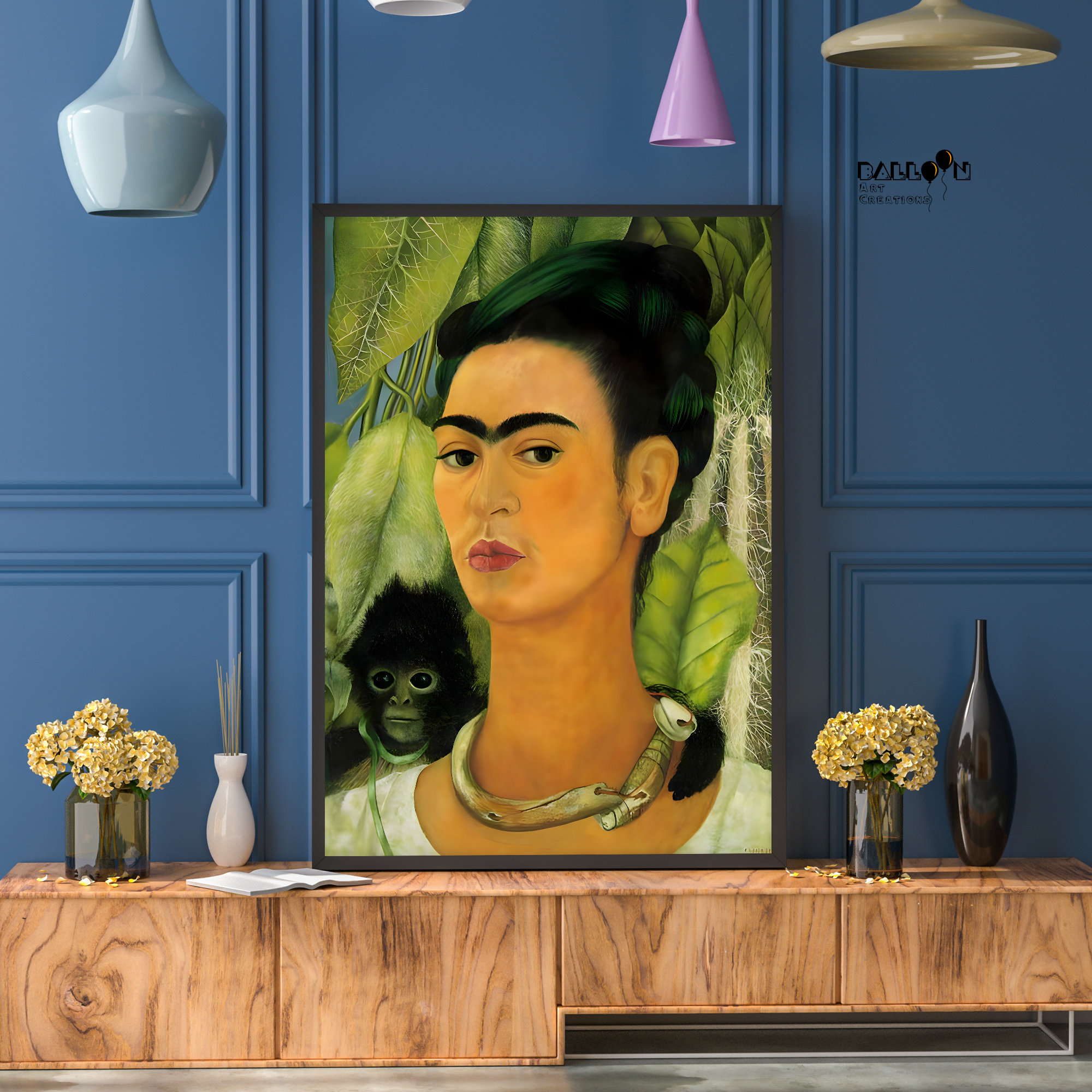 Frida Kahlo, Autorretrato Con Un Mono, 1938, Frida Kahlo Poster ...