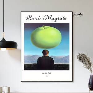 Rene Magritte, La Carte Postale, 1960, Poster di Rene Magritte, Decorazione da parete, Arte surrealista, Poster con ritratto, Arte da parete Magritte, Arte da parete moderna
