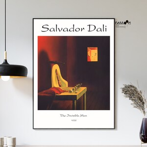 Salvador Dali, The Invisible Man, 1932, Salvador Dali Art Print, Surrealist Art, Modern Art, Home Wall Decor, Famous Paintings, Portrait Art