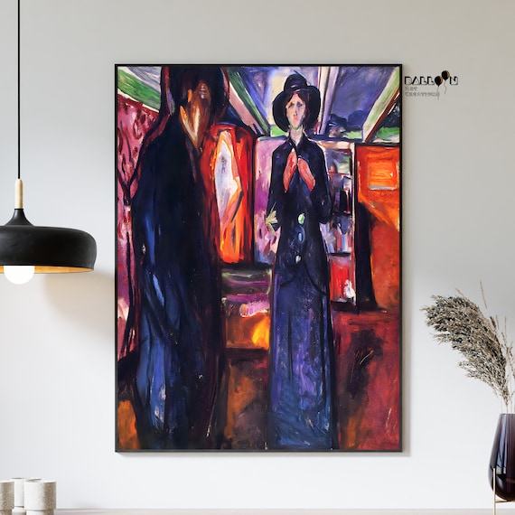 Edvard Munch, Man and Woman II, 1912-1915, Edvard Munch Poster