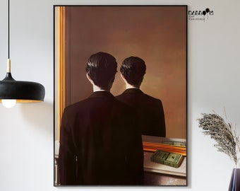 Rene Magritte, La Reproduction Interdite, 1937, Magritte Poster, Portrait Art, Modern Wall Art, Home Wall Art, Rene Magritte Print