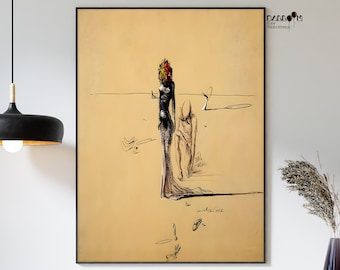 Salvador Dali, Woman with Flower Head, 1937, Salvador Dali Print, Surrealist Poster, Famous Paintings, Modern Art, Dali Exhibiton Poster