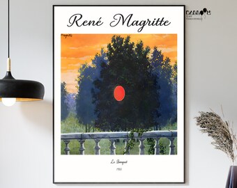 ルネ・マグリット展ポスター - 1957年9月16日 - 絵画アート、モダン