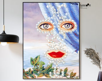 Rene Magritte, Sheherazade, 1950, Rene Magritte Poster, Magritte Print, Surrealism Art, Portrait Art, Modern Wall Art, Home Wall Art