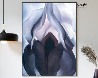 Georgia O&#39;Keeffe, Black Iris No.3, 1926, Georgia O Keeffe Print, Flower Art Poster, Exhibition Wall Art, Home Wall Decor, Modern Art Print