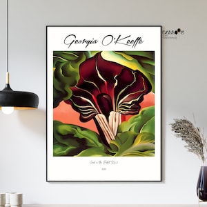 Georgia O&#39;Keeffe, Jack in the Pulpit No.2, 1930, Georgia O Keeffe Poster, Modern Art, Exhibition Poster, Home Wall Decor, Flower Poster