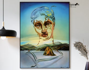 Salvador Dali, Geburt einer Gottheit, 1960, Salvador Dali Druck, berühmte Gemälde, Porträtkunst, Hauswanddekor, Dali Ausstellung Druck