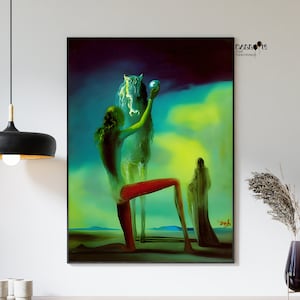 Salvador Dali, Knights of Death, 1937, Salvador Dali Poster, Surrealist Art, Portrait Poster, Home Wall Decor, Modern Art, Famous Paintings