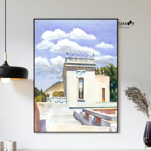 Edward Hopper, Saltillo Mansion, 1943, Edward Hopper Poster, Modern Wall Art, Portrait Art, Hopper Print, Landscape Print, Exhibition Art