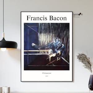 Francis Bacon, Chimpanzee, 1955, Francis Bacon Poster, Exhibition Poster, Famous Paintings, Portrait Art, Museum Art, Modern Wall Decor