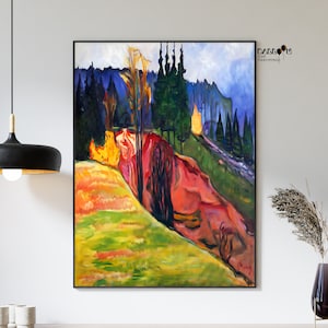 Edvard Munch, From Thuringewald, 1905, Edvard Munch Poster, Portrait Poster, Museum Print, Famous Painting, Wall Art, Munch Wall Poster