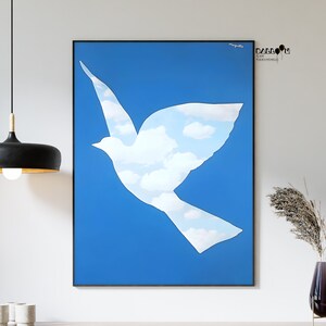 Rene Magritte, The Promise, 1966, Magritte Poster, Surrealism Art, Home Wall Decor, Landscape Poster, Animal Print, Famous Paintings