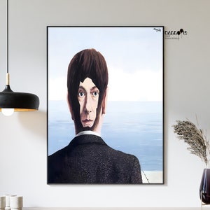 Rene Magritte, La Maison de Verre, 1939, Cartaz Magritte, Arte Surrealista, Decoração de Parede, Cartaz de Retrato, Pinturas Famosas, Arte Moderna de Parede