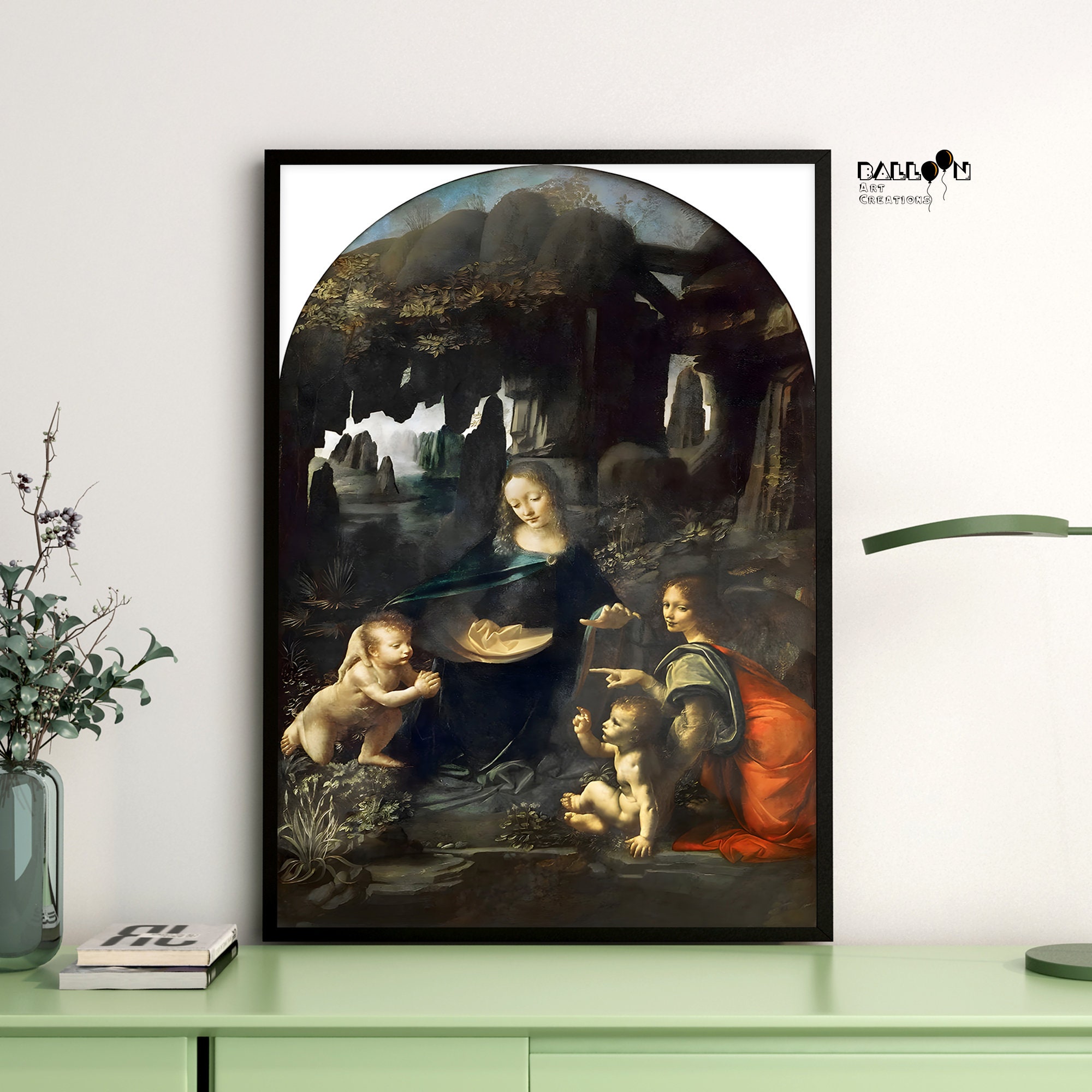 Leonardo Da Vinci The Virgin Of The Rocks 1483 1486 Da Vinci Print leonardo-da-vinci-the-virgin-of-the-rocks-1483-1486-da-vinci-print