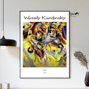 Wassily Kandinsky, Fugue, 1914, Kandinsky Poster, Expressionist Art, Home Wall Art, Modern Art Print, Colorful Wall Decor, Abstract Art