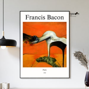 Francis Bacon, Fury, 1944, Francis Bacon Print, Modern Wall Decor, Museum Art, Famous Paintings, Exhibition Poster, Home Wall Art