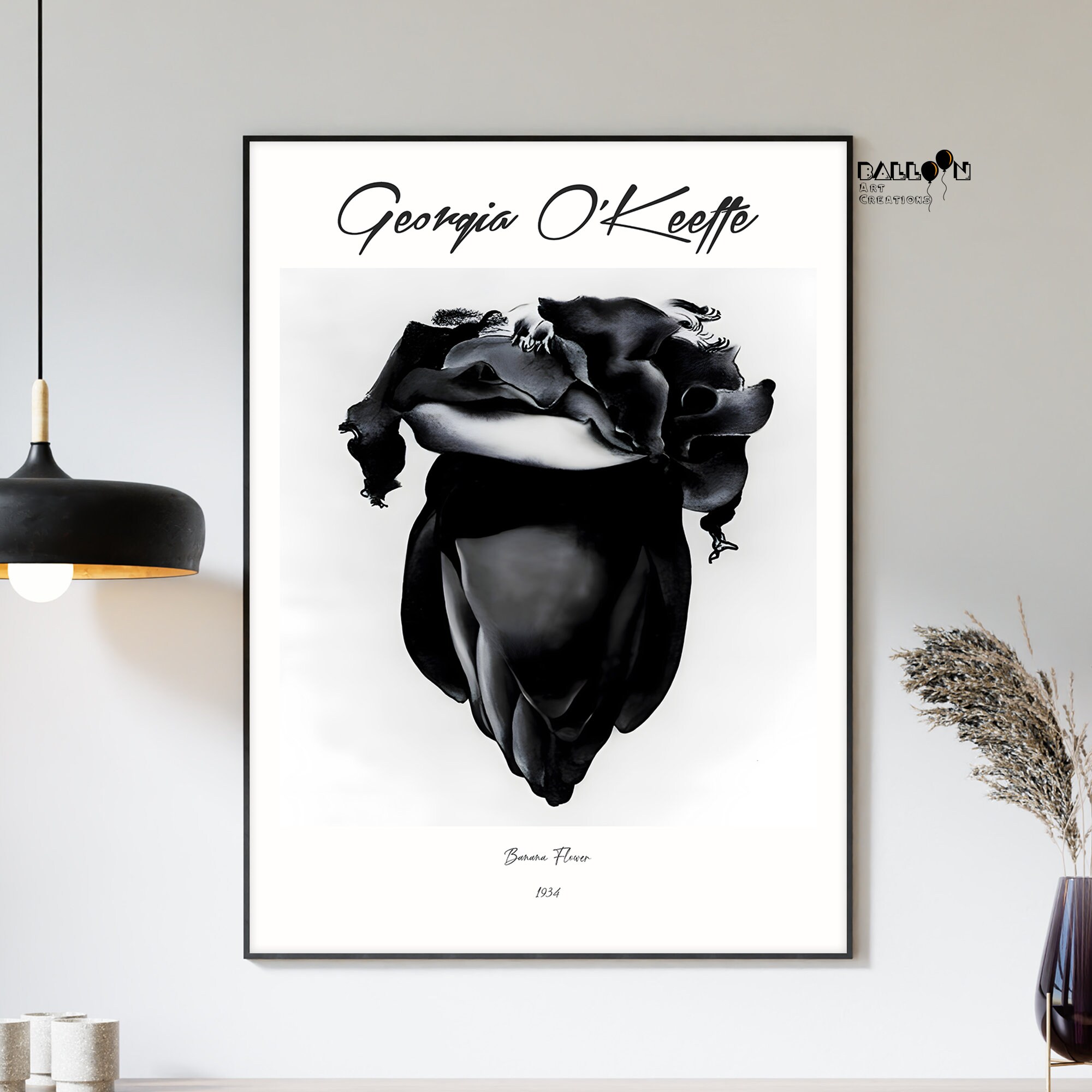 Georgia O Keeffe, Banana Flower, 1934, Georgia O'keeffe Art Poster