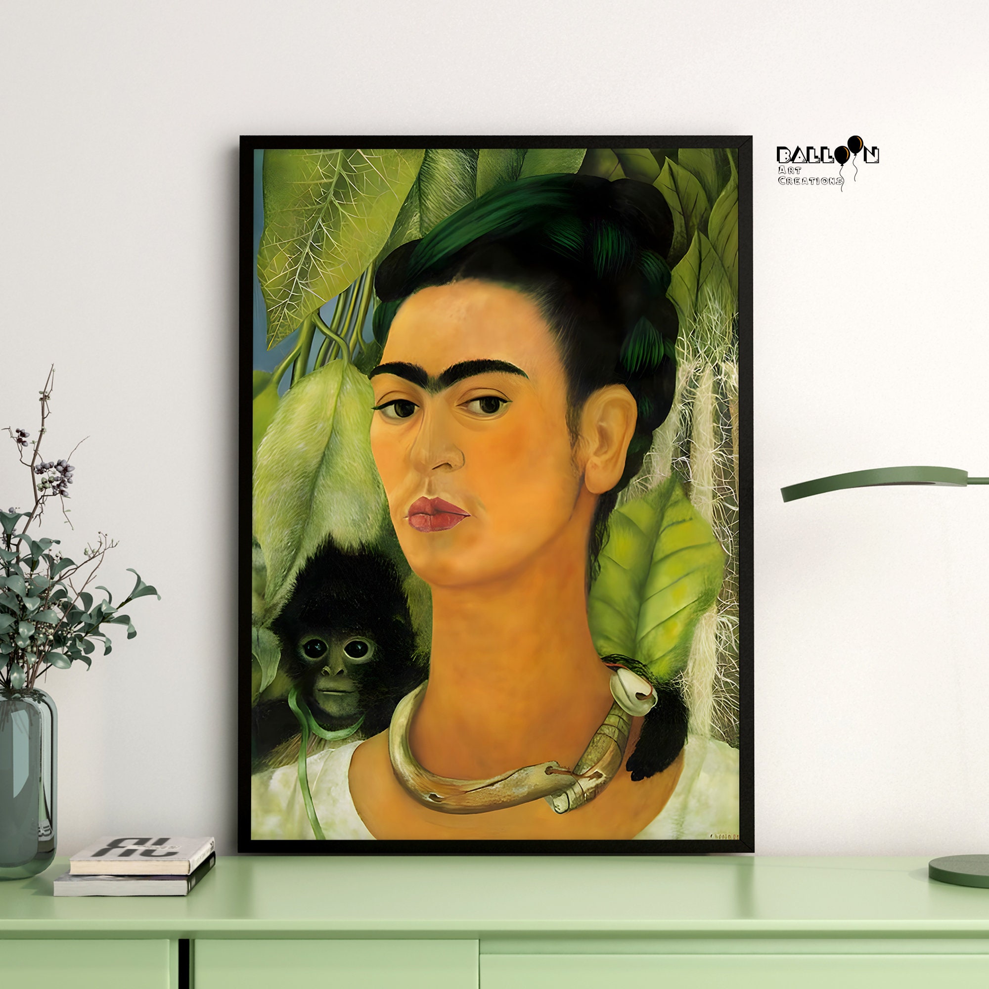 Frida Kahlo, Autorretrato Con Un Mono, 1938, Frida Kahlo Poster ...
