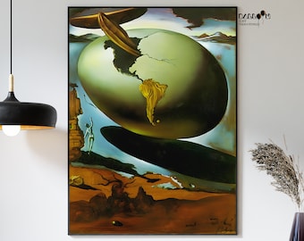 Salvador Dali, Allegorie eines amerikanischen Weihnachten, 1934, Salvador Dali Druck, abstrakte Kunst, Dali Art Poster, Hauswanddekor, moderne Kunst
