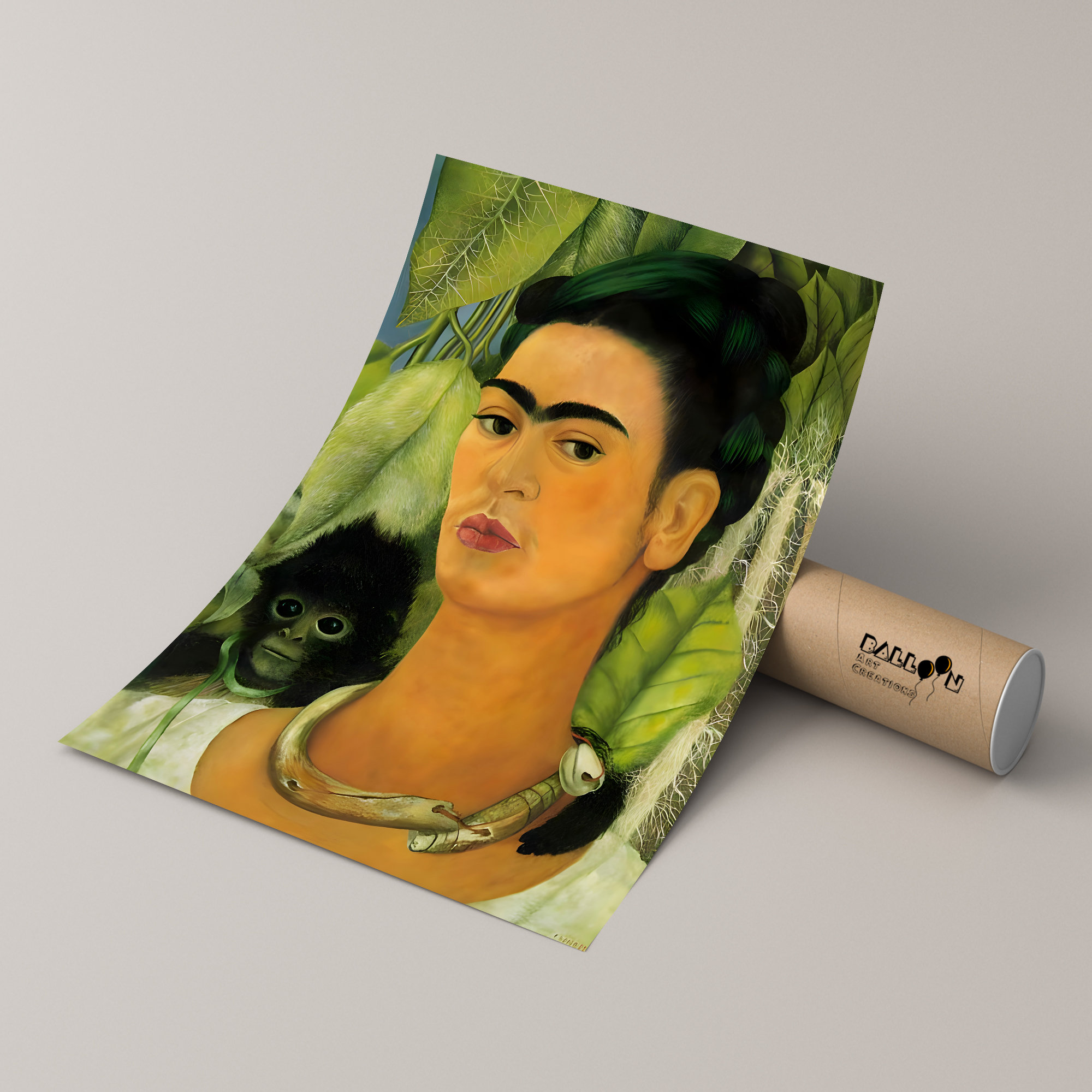 Frida Kahlo, Autorretrato Con Un Mono, 1938, Frida Kahlo Poster ...