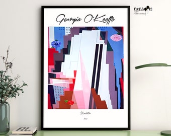 Georgia O'keeffe, Manhattan, 1932, Georgia O Keeffe Print, Modern