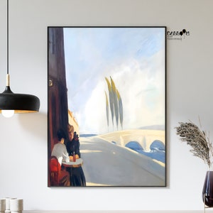 Edward Hopper, Le Bistrot or The Wine Shop, 1909, Hopper Wall Poster, Museum Print, Realism Poster, Modern Wall Art, Home Wall Art