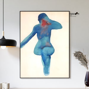 Georgia O Keeffe, Blue Line, 1919, Georgia O&#39;Keeffe Poster, Modern Art, Exhibition Poster, Wall Decor, Portrait Poster, Flower Art Poster