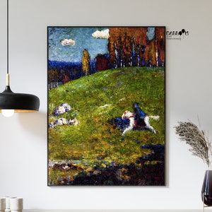 Wassily Kandinsky, Blue Rider 1903, Kandinsky Wall Art, Home Wall Art, Colorful Wall Decor, Modern Art Print, Expressionist Poster