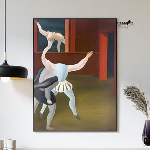 Rene Magritte, Une Panique au Moyen-Age, 1960, Rene Magritte Print, Arte Surrealista, Arte Moderna de Parede, Decoração de Parede de Casa, Cartaz Magritte