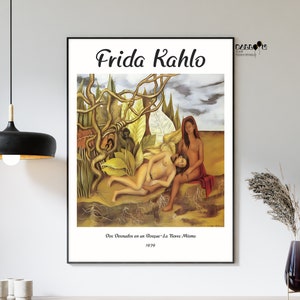 フリーダ・カーロ、ボスケ・ラ・ティエラ・ミスマのドス・デスヌドス、1939年、フリーダ・カーロアート、モダンアートプリント、ギフトアイデア、メキシコアーティスト、ギャラリーウォールアート