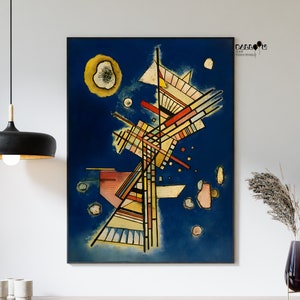 Wassily Kandinsky, Dark Freshness, 1927, Kandinsky Print, Colorful Wall Decor, Modern Art Print, Home Wall Art, Expressionist Art