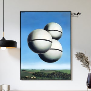 René Magritte, A Voz do Espaço, 1928, Pôster de Magritte, Arte Surrealista, Arte de Parede para Casa, Arte de Retrato, Arte de Parede Moderna, Pôster de Paisagem