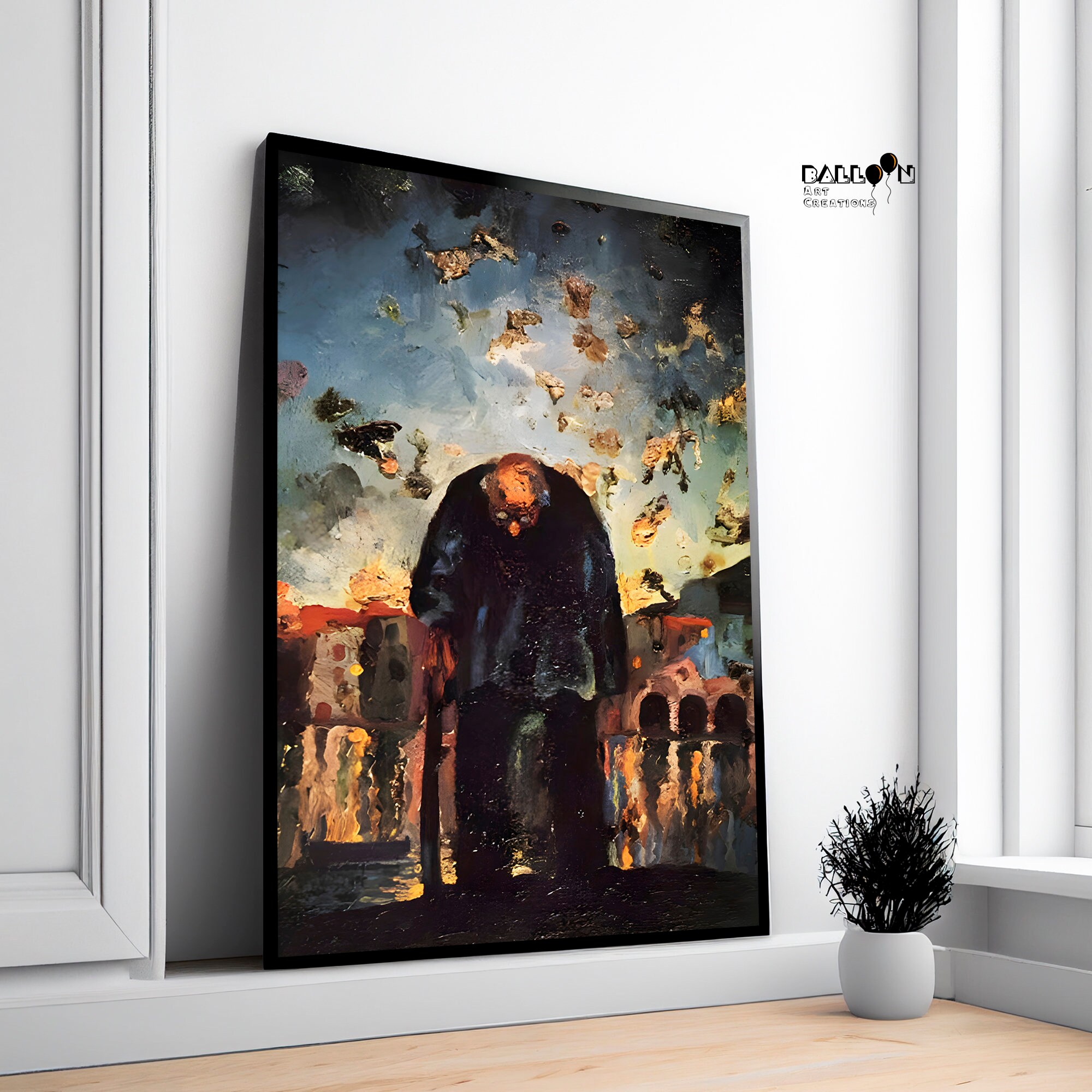 Salvador Dali, Crepuscular Old Man, 1917-1918, Salvador Dali