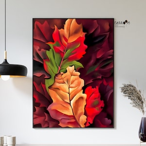 Georgia O Keeffe, Autumn Leaves Lake George N.Y., 1924, Georgia O&#39;Keeffe Poster, Home Wall Decor, Modern Art, Wall Art, Exhibition Poster