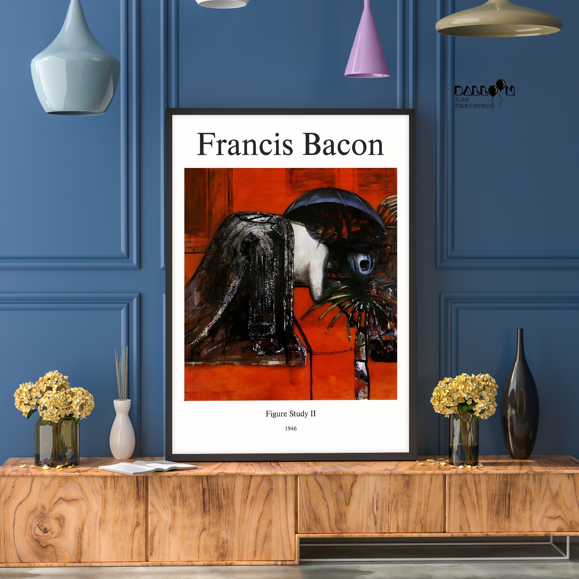 Francis Bacon, Figure Study II, 1946, Francis Bacon Print, Modern 