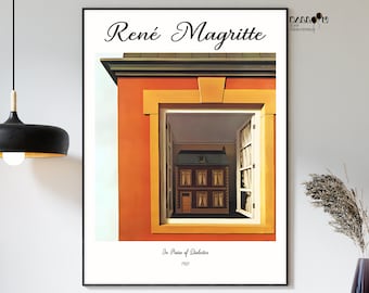 Rene Magritte, In Praise of Dialectics, 1937, Rene Magritte Print, Magritte Wall Art, Modern Wall Art, Home Wall Decor, Surrealism Poster