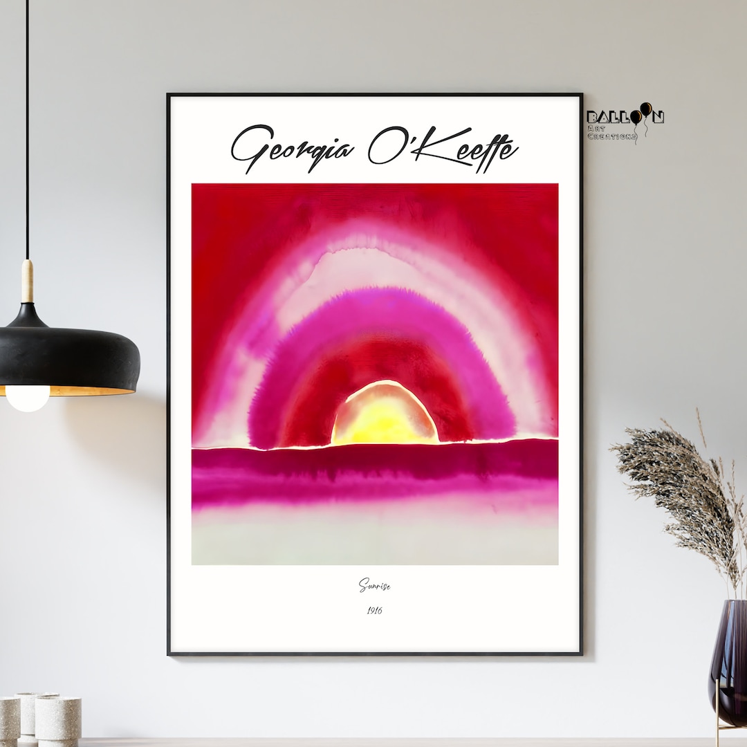 Georgia O Keeffe, Sunrise, 1916, Georgia O'keeffe Print, Colorful ...