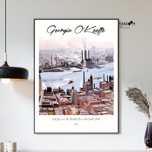 Georgia O&#39;Keeffe, East River from the Thirtieth Story of the Shelton Hotel, 1928, Georgia O Keeffe Poster, Modern Art, Landscape Poster