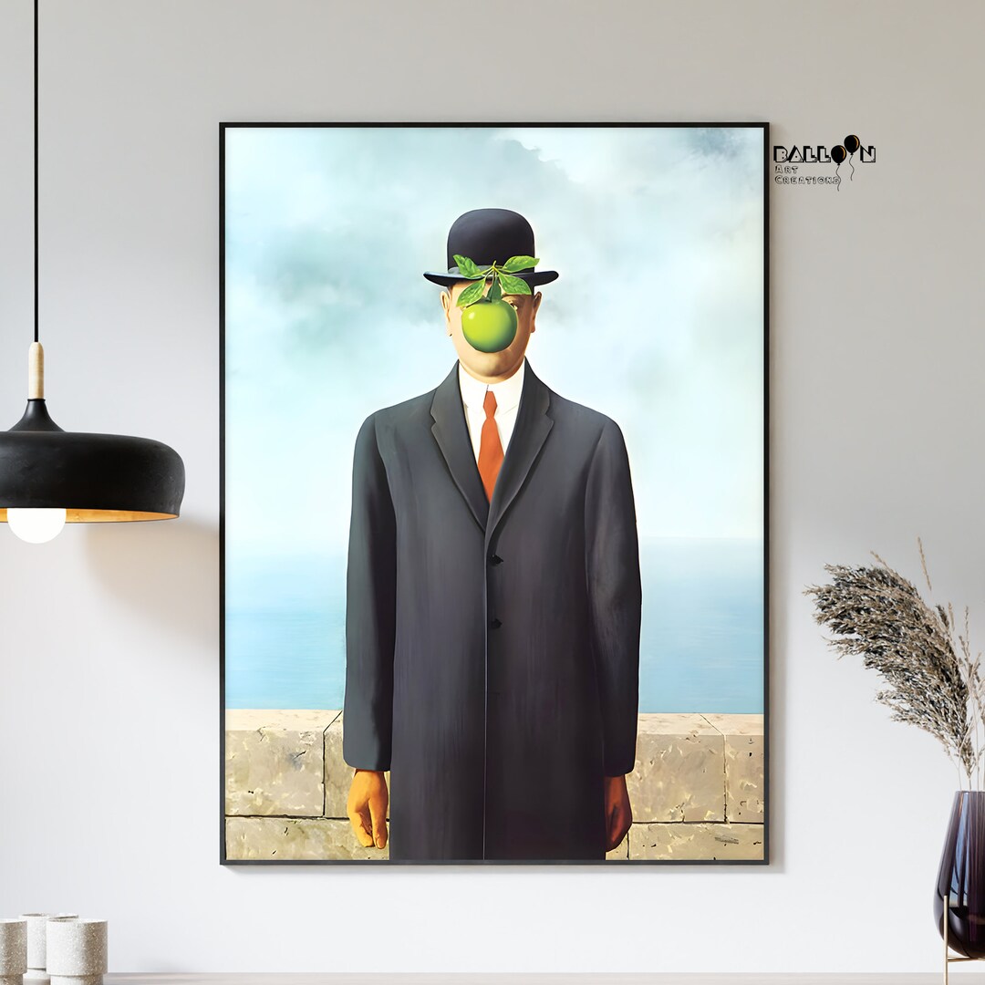 Rene Magritte, Le Fils De L'homme, 1964, Rene Magritte Poster