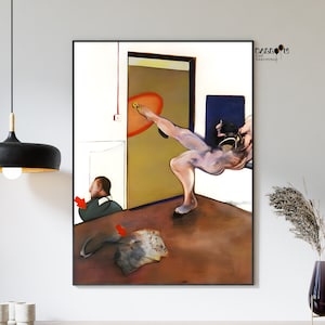 フランシス・ベーコン展ポスター -横たわる人物_1966 - 絵画
