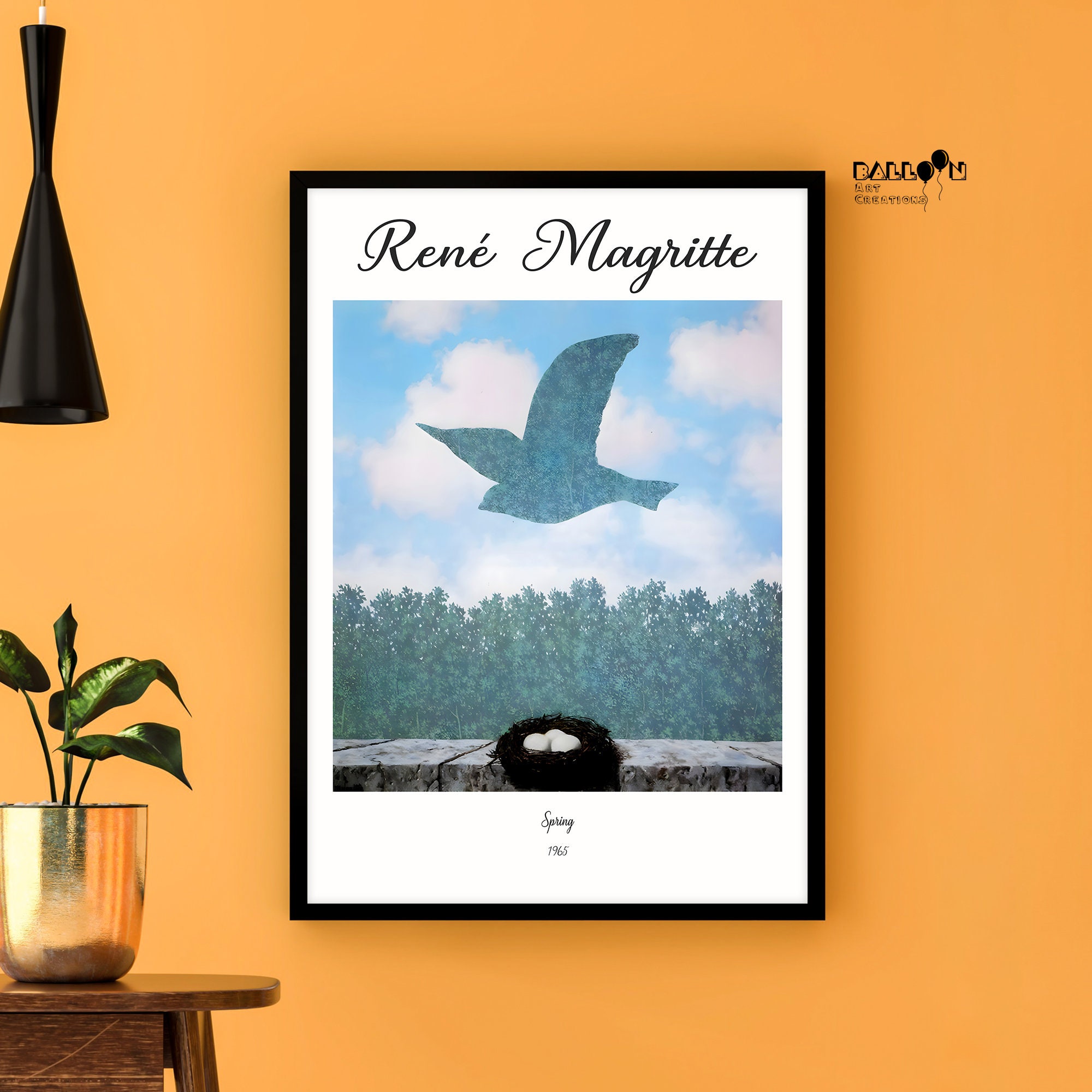 Rene Magritte, Spring, 1965, Rene Magritte Poster, Famous