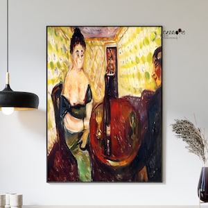 Edvard Munch, Brothel Scene Zum sussen Madel, 1907, Edvard Munch Poster, Munch Wall Poster, Exhibition Print, Museum Print, Portrait Art